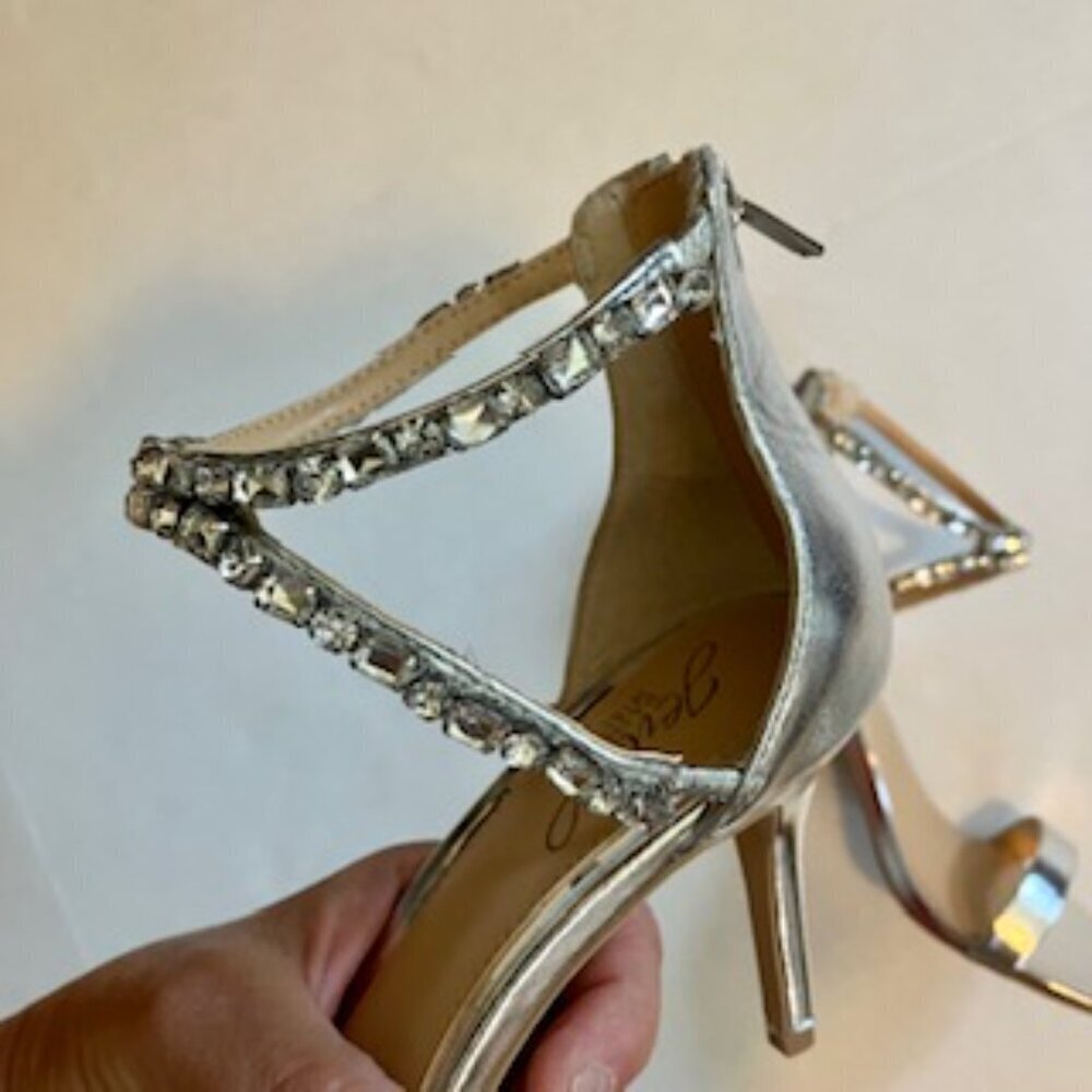 Jewel Badgley Mischka Celine Embellished Sandal by  Size 7.5 - Picture 9 of 12
